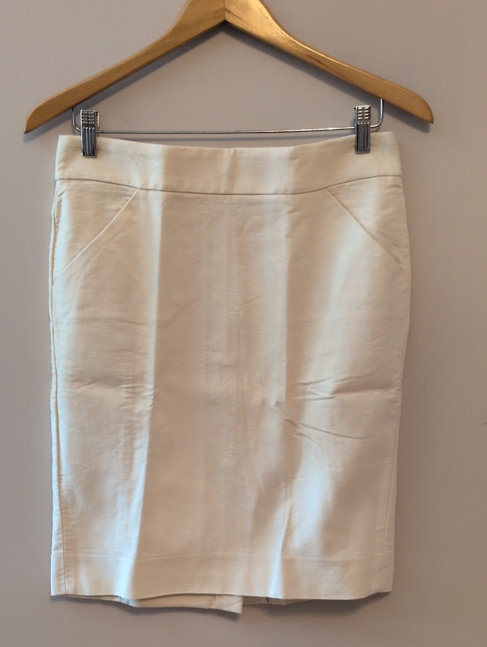 J. Crew Cream Pencil Skirt - Tailored Workwear